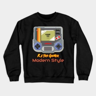 Retro Gamer Modern Style Gamepad Crewneck Sweatshirt